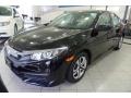 Crystal Black Pearl 2017 Honda Civic LX Sedan Exterior