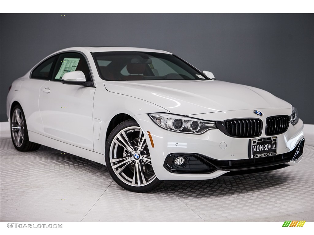 2017 4 Series 430i Coupe - Mineral White Metallic / Coral Red photo #11