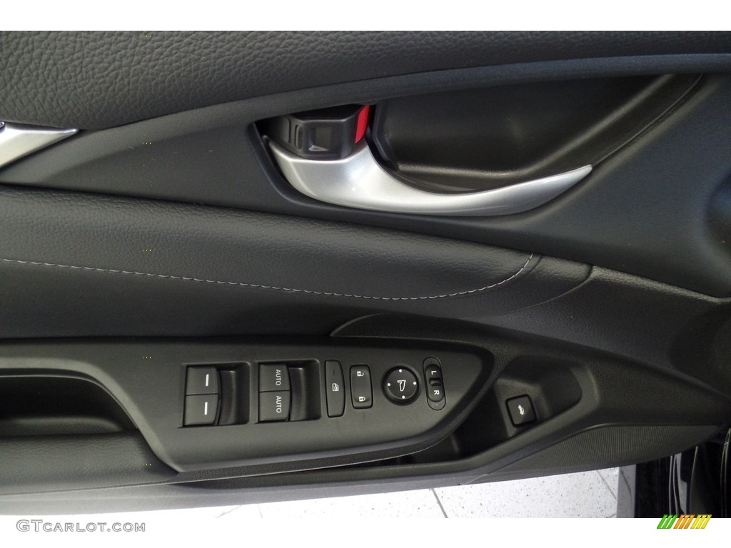 2017 Honda Civic Touring Sedan Black Door Panel Photo #116892632