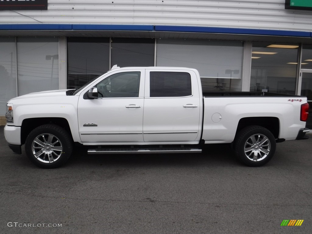 Iridescent Pearl Tricoat 2017 Chevrolet Silverado 1500 High Country Crew Cab 4x4 Exterior Photo #116892926