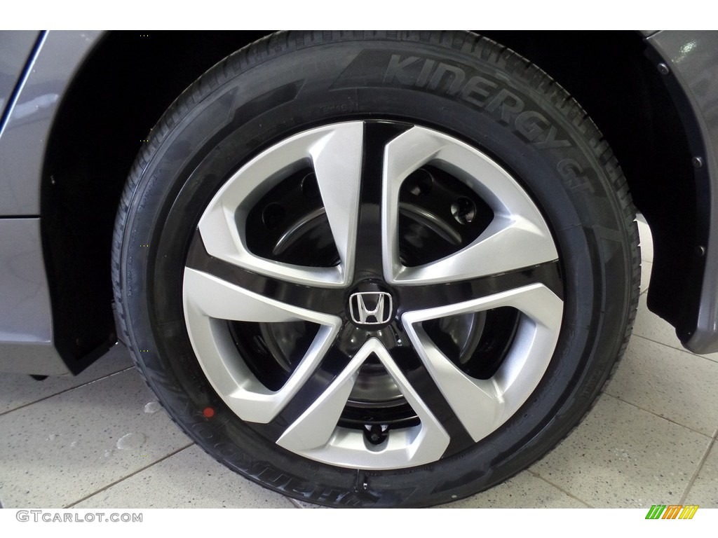 2017 Civic LX Sedan - Modern Steel Metallic / Black photo #8