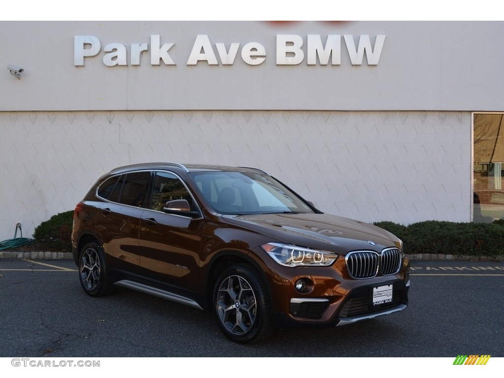 2016 X1 xDrive28i - Sparkling Brown Metallic / Black photo #1