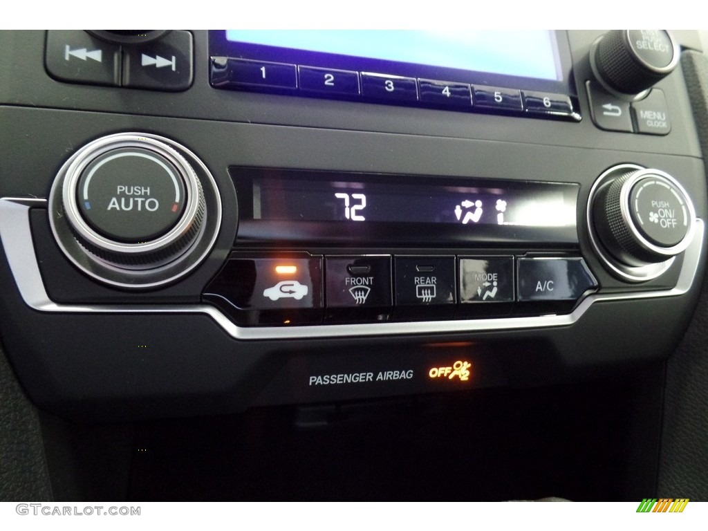 2017 Civic LX Sedan - Modern Steel Metallic / Black photo #23