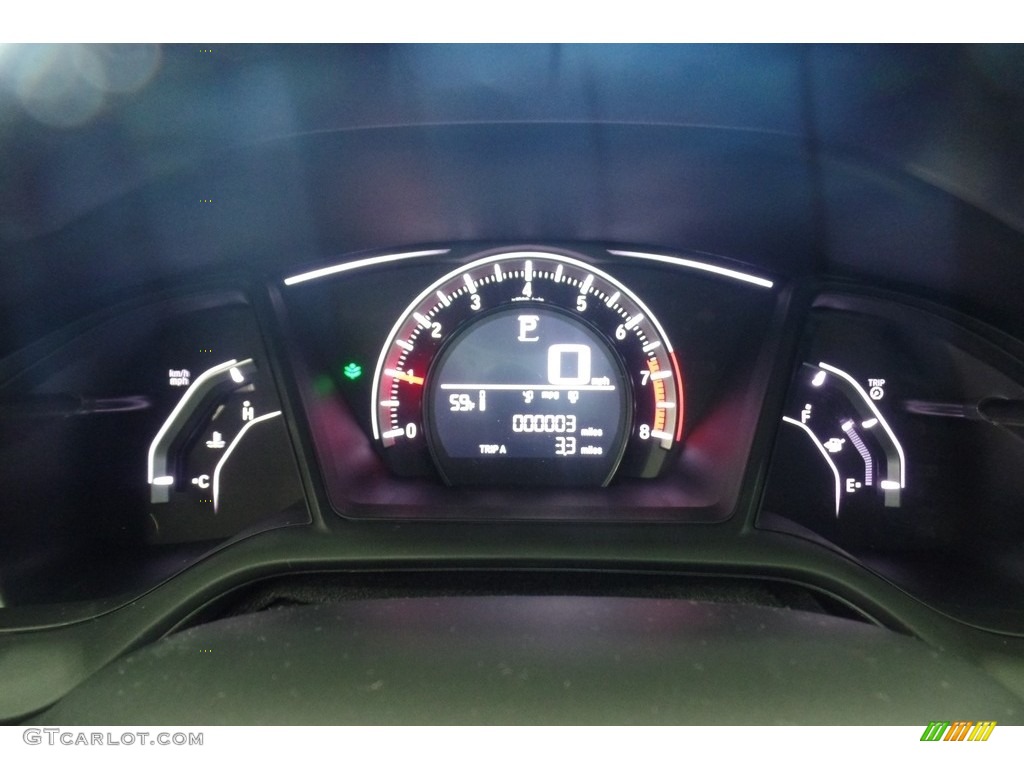 2017 Civic LX Sedan - Modern Steel Metallic / Black photo #24