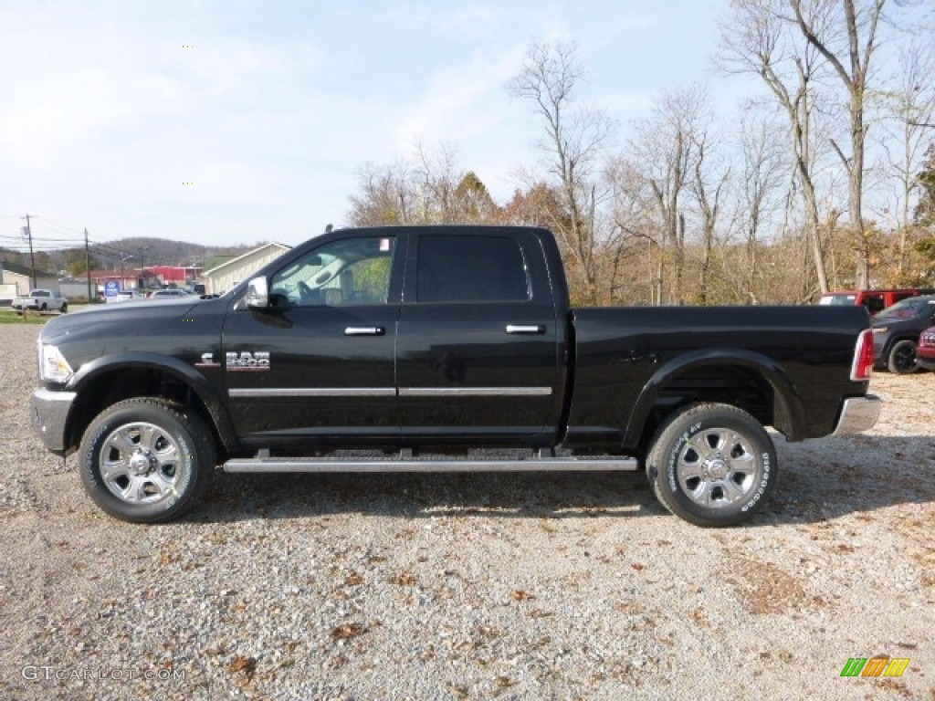 Brilliant Black Crystal Pearl 2017 Ram 2500 Laramie Crew Cab 4x4 Exterior Photo #116895518