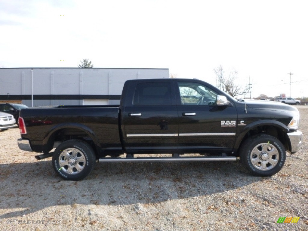 Brilliant Black Crystal Pearl 2017 Ram 2500 Laramie Crew Cab 4x4 Exterior Photo #116895569