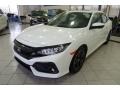 White Orchid Pearl 2017 Honda Civic EX Hatchback Exterior