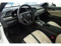 Black/Ivory 2017 Honda Civic EX Hatchback Interior Color