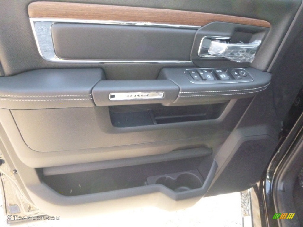2017 Ram 2500 Laramie Crew Cab 4x4 Black Door Panel Photo #116895632