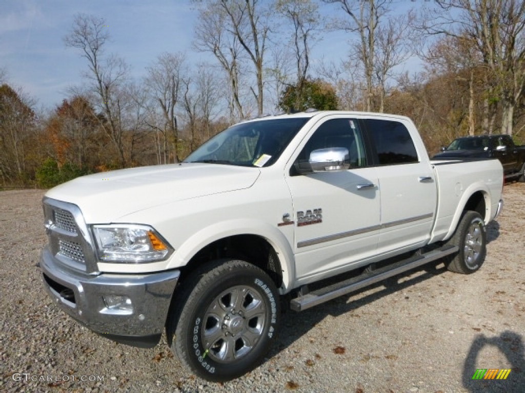 Pearl White 2017 Ram 2500 Laramie Crew Cab 4x4 Exterior Photo #116895707