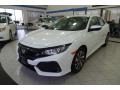 White Orchid Pearl 2017 Honda Civic LX Hatchback Exterior