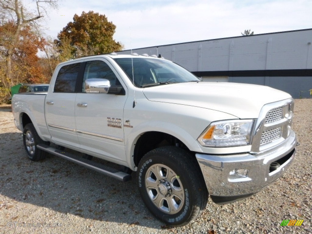 Pearl White 2017 Ram 2500 Laramie Crew Cab 4x4 Exterior Photo #116895830