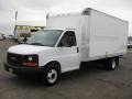 Summit White - Savana Cutaway 3500 Commercial Moving Truck Photo No. 3