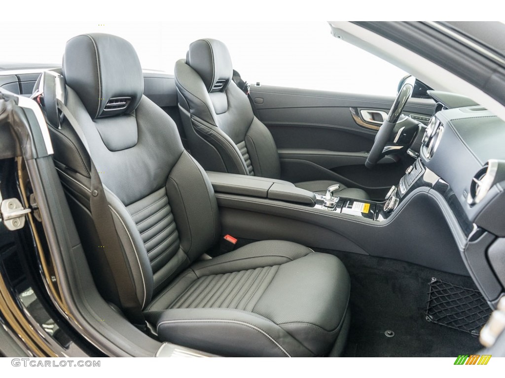 Black Interior 2017 Mercedes-Benz SL 550 Roadster Photo #116897168