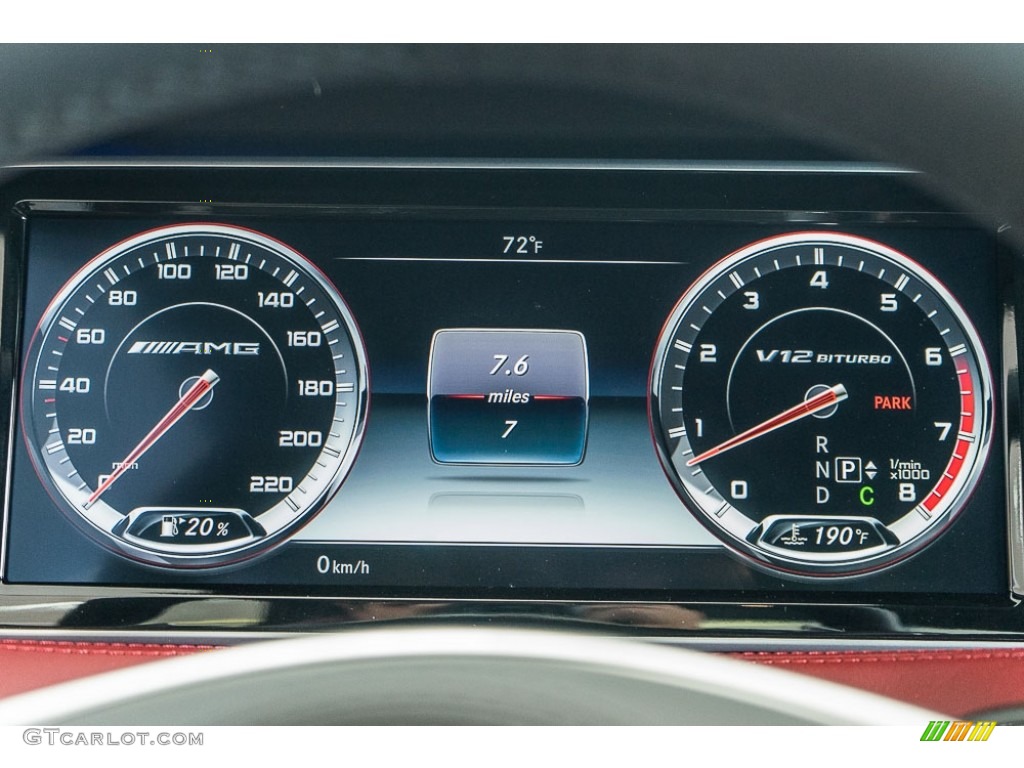 2017 Mercedes-Benz S 65 AMG Cabriolet Gauges Photo #116897639