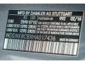  2017 S 550 Cabriolet Selenite Grey Metallic Color Code 992