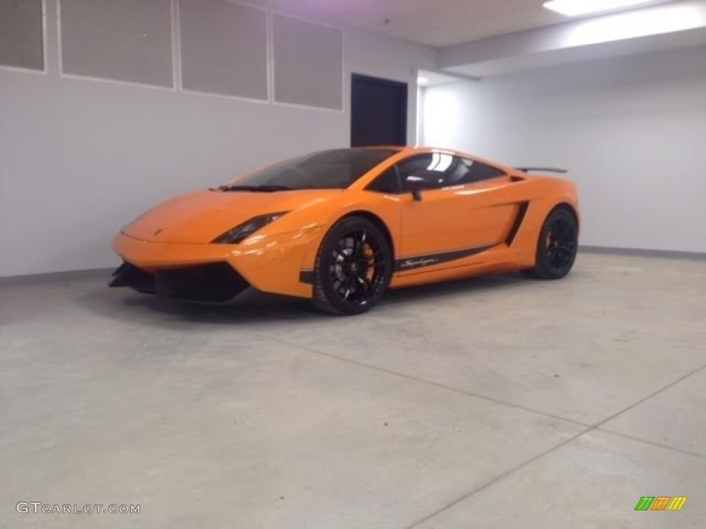 2010 Gallardo LP570 Superleggera - Arancio Borealis (Orange) / Black photo #3