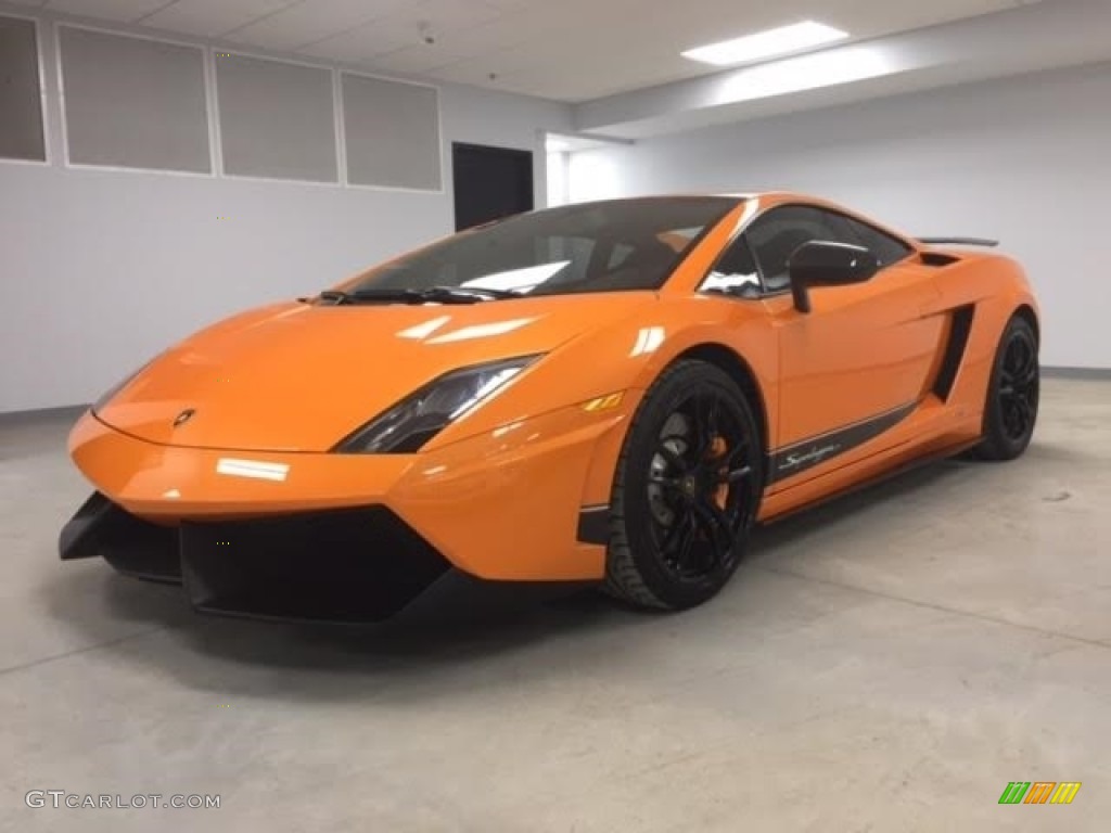 2010 Gallardo LP570 Superleggera - Arancio Borealis (Orange) / Black photo #4