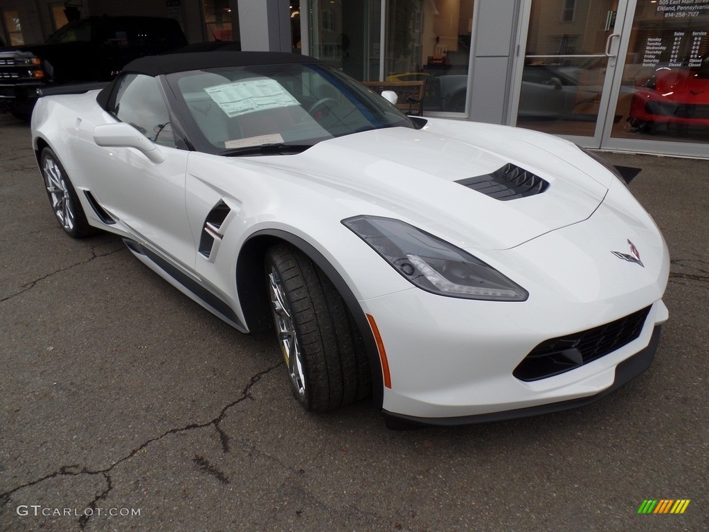 Arctic White 2017 Chevrolet Corvette Grand Sport Convertible Exterior Photo #116899145