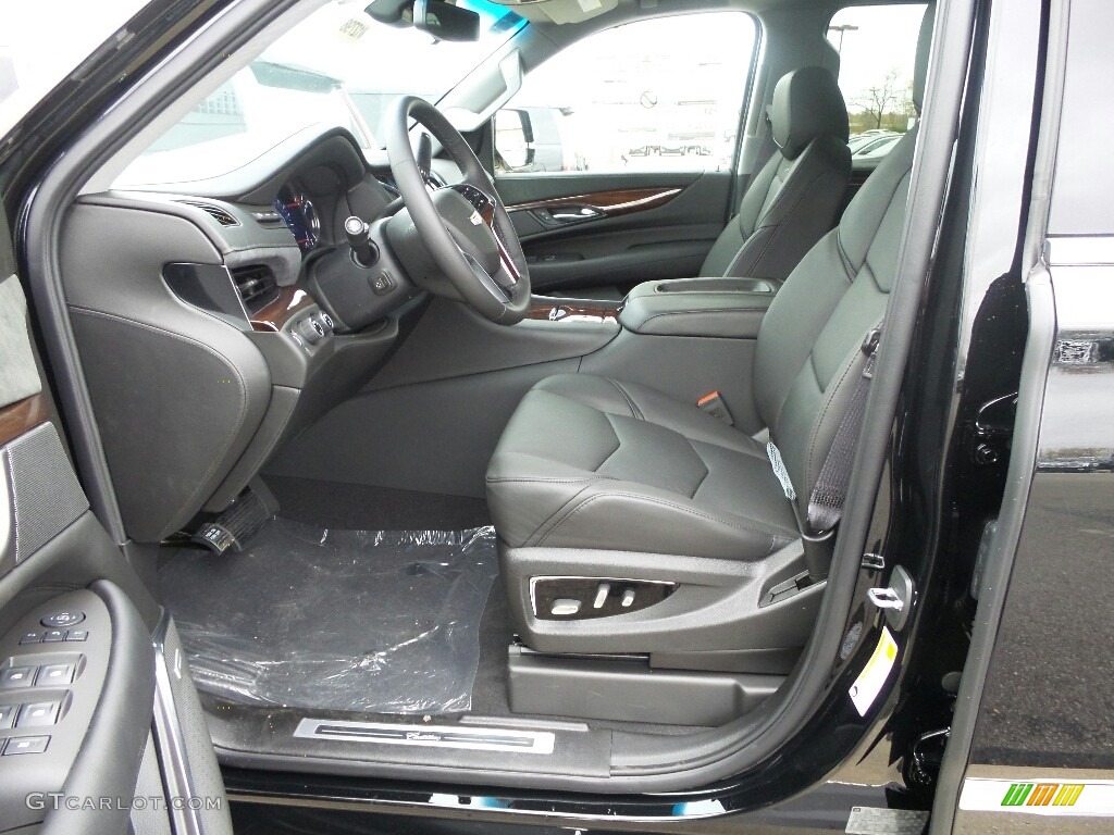 Jet Black Interior 2017 Cadillac Escalade Luxury 4WD Photo #116900324