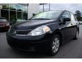 2008 Super Black Nissan Versa 1.8 SL Sedan  photo #2