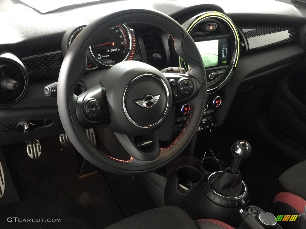 2017 Mini Hardtop John Cooperworks 2 Door Carbon Black Steering Wheel Photo #116903576