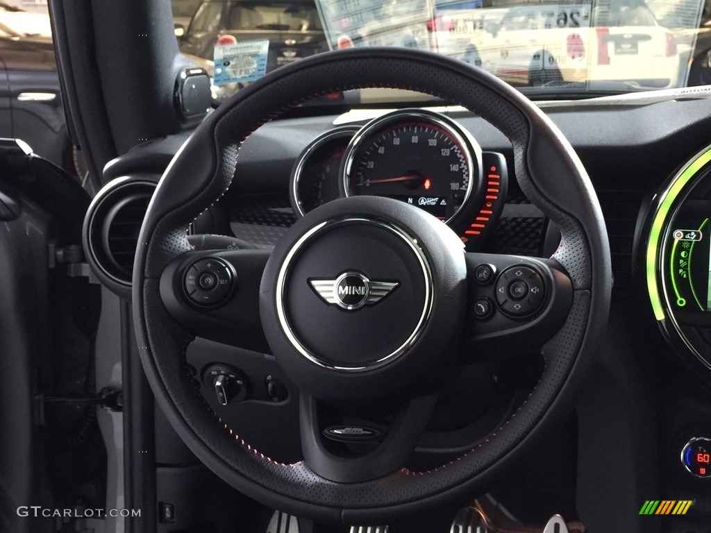 2017 Mini Hardtop John Cooperworks 2 Door Carbon Black Steering Wheel Photo #116903801