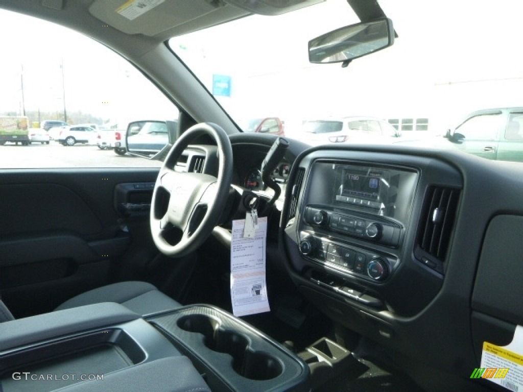 2017 Chevrolet Silverado 1500 WT Regular Cab 4x4 Jet Black Dashboard Photo #116903906