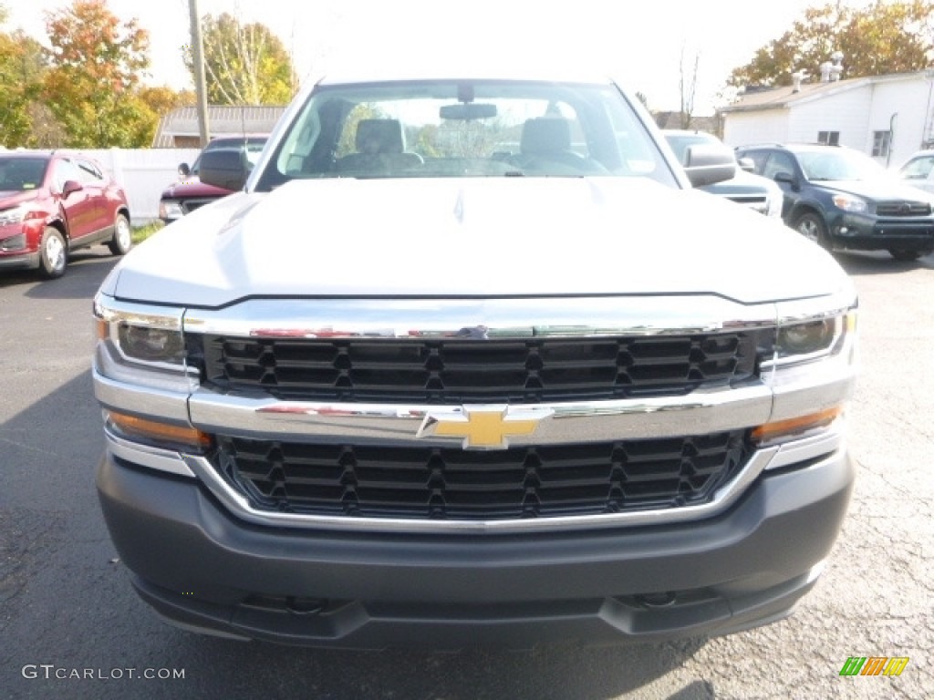 2017 Silverado 1500 WT Regular Cab 4x4 - Silver Ice Metallic / Jet Black photo #10
