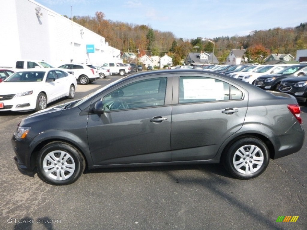 Nightfall Gray Metallic 2017 Chevrolet Sonic LS Sedan Exterior Photo #116904227