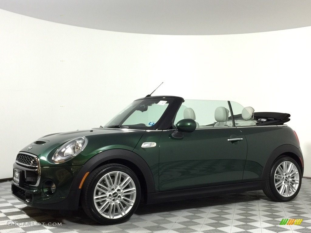 2017 Convertible Cooper S - British Racing Green II Metallic / Lounge Leather/Satellite Grey photo #1