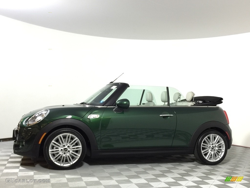 2017 Convertible Cooper S - British Racing Green II Metallic / Lounge Leather/Satellite Grey photo #2