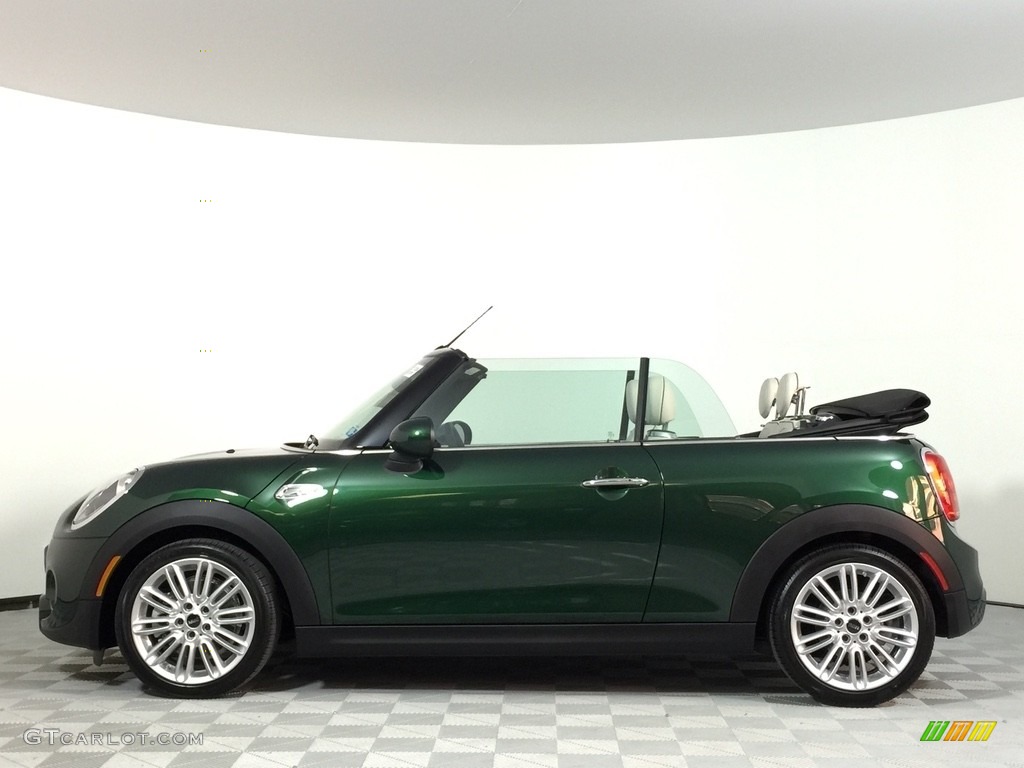 British Racing Green II Metallic 2017 Mini Convertible Cooper S Exterior Photo #116904806