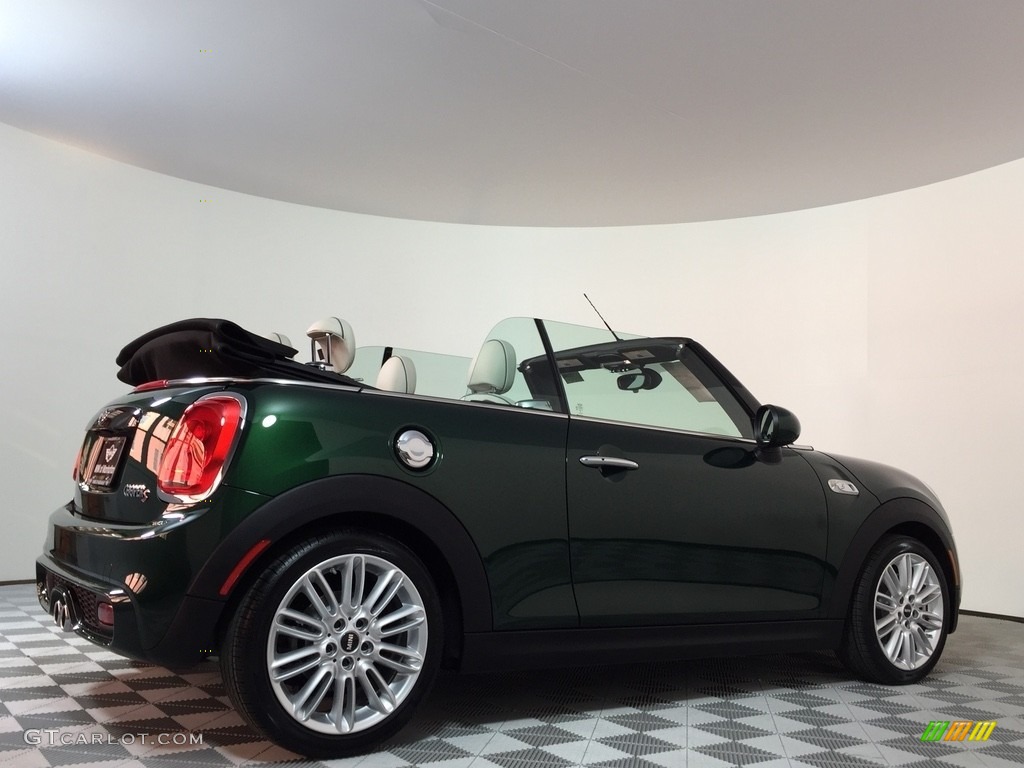 2017 Convertible Cooper S - British Racing Green II Metallic / Lounge Leather/Satellite Grey photo #7