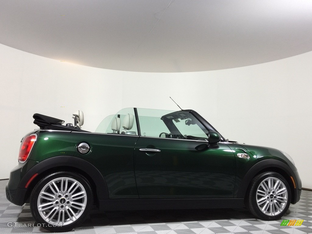 2017 Convertible Cooper S - British Racing Green II Metallic / Lounge Leather/Satellite Grey photo #8