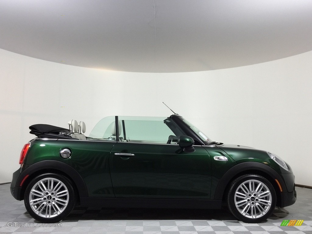 2017 Convertible Cooper S - British Racing Green II Metallic / Lounge Leather/Satellite Grey photo #9