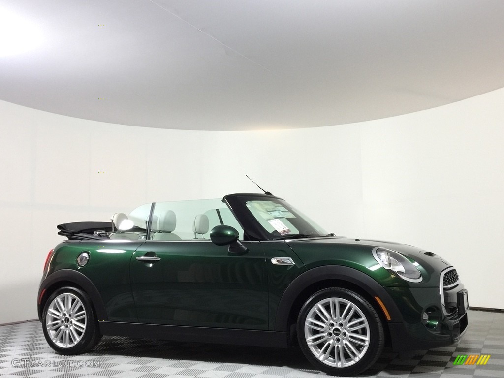 2017 Convertible Cooper S - British Racing Green II Metallic / Lounge Leather/Satellite Grey photo #10
