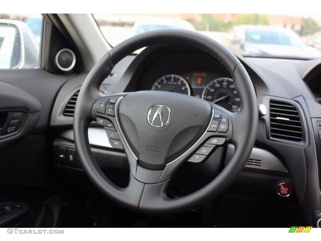 2017 Acura RDX AWD Ebony Steering Wheel Photo #116904989
