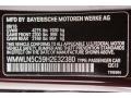  2017 Clubman Cooper Pure Burgundy Metallic Color Code C2C