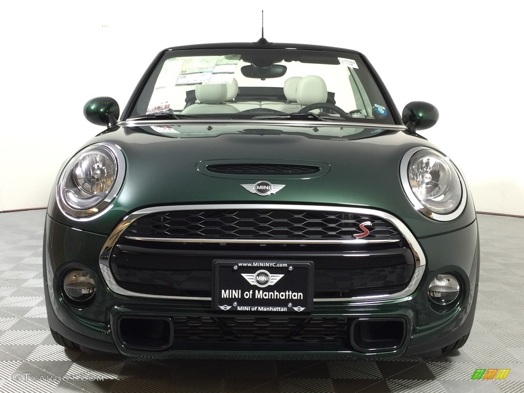 2017 Convertible Cooper S - British Racing Green II Metallic / Lounge Leather/Satellite Grey photo #12