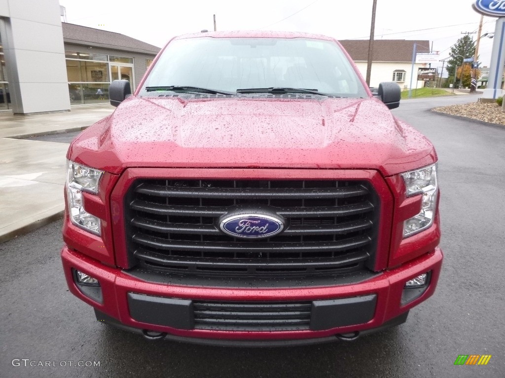 2017 F150 XLT SuperCab 4x4 - Ruby Red / Black photo #2