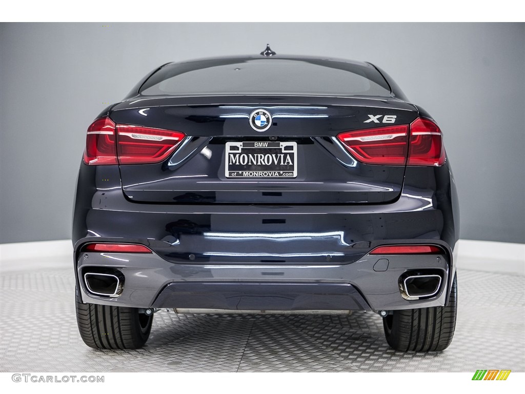 2017 X6 xDrive50i - Carbon Black Metallic / Cognac/Black Bi-Color photo #4