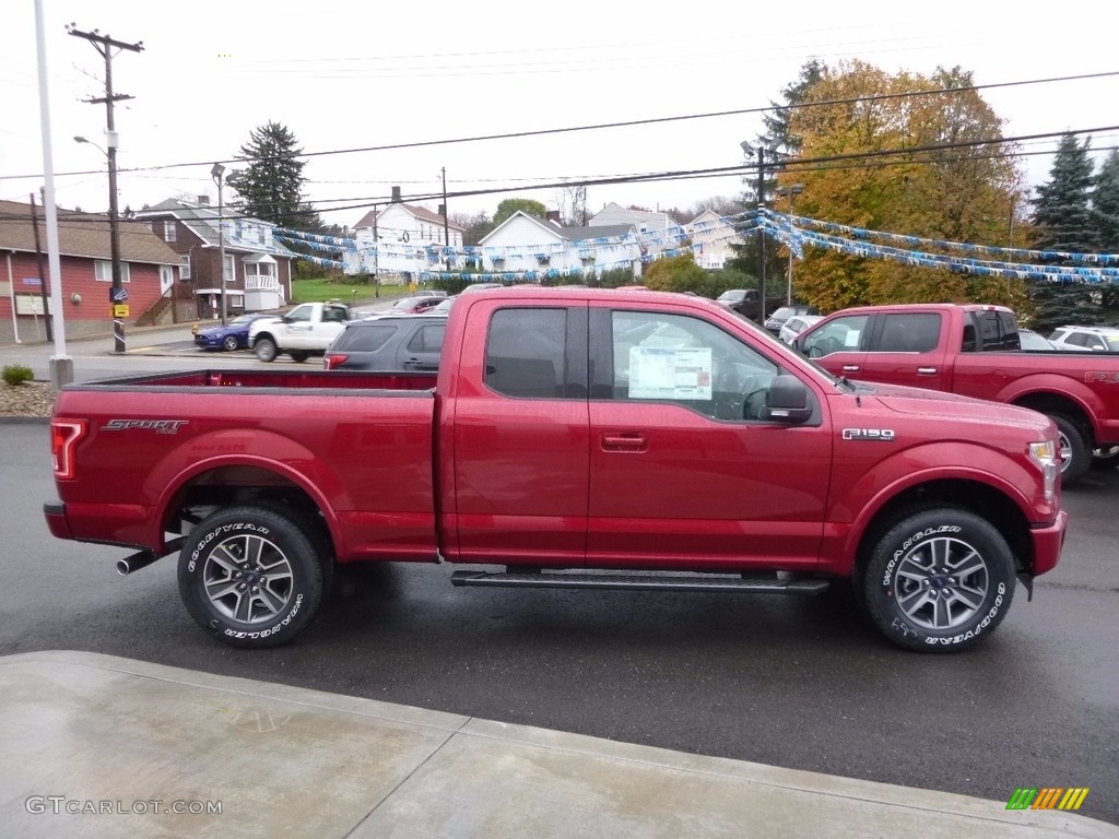 Ruby Red 2017 Ford F150 XLT SuperCab 4x4 Exterior Photo #116905883