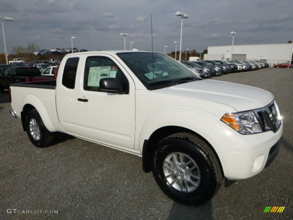 Glacier White 2017 Nissan Frontier SV King Cab 4x4 Exterior Photo #116906525