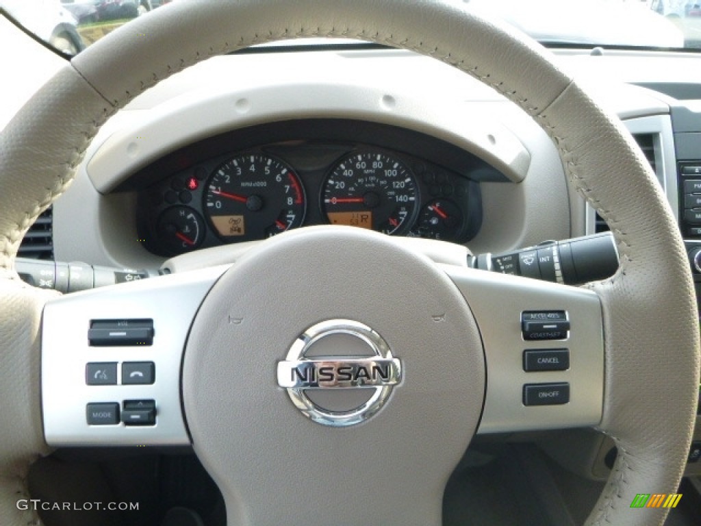 2017 Nissan Frontier SV King Cab 4x4 Beige Steering Wheel Photo #116906942