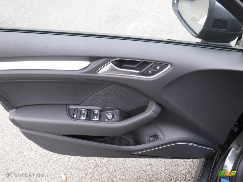 2017 Audi S3 2.0T Premium Plus quattro Magma Red/Anthracite Stitching Door Panel Photo #116906972