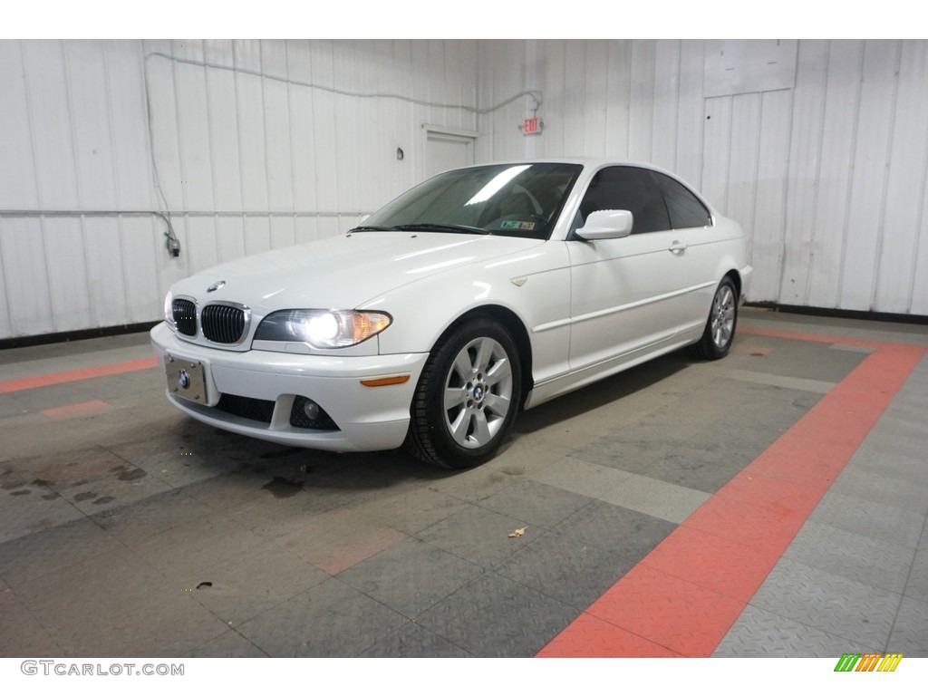 2005 3 Series 325i Coupe - Alpine White / Sand photo #1