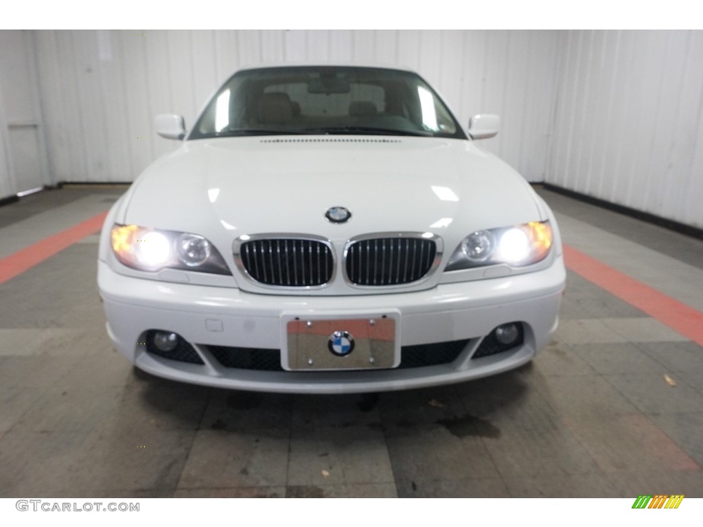 2005 3 Series 325i Coupe - Alpine White / Sand photo #3