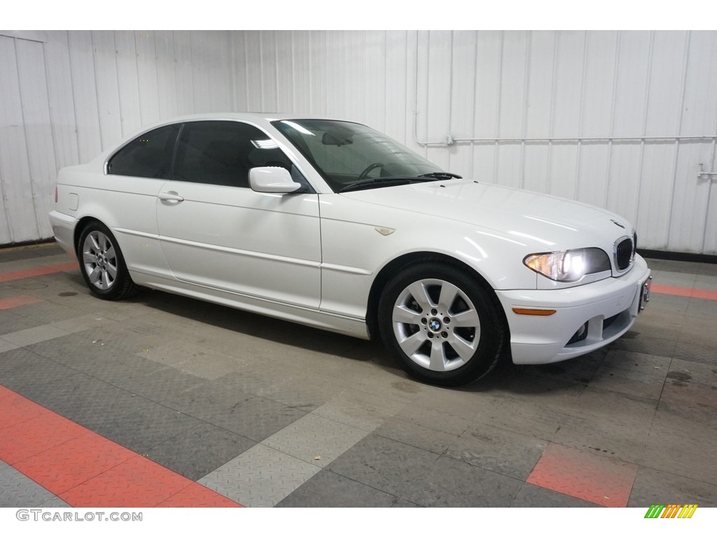 2005 3 Series 325i Coupe - Alpine White / Sand photo #5