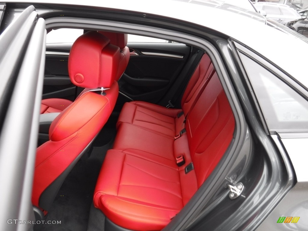 2017 Audi S3 2.0T Premium Plus quattro Rear Seat Photo #116907533